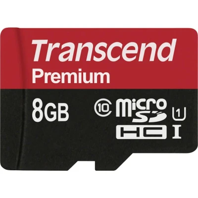 Afbeelding van Transcend Premium microSDHC kaart Industrial 8 GB Class 10, UHS I