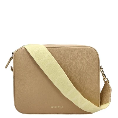 Afbeelding van Coccinelle TEBE 21,5 CM Schoudertas, Dames, Maat: One Size, Fresh beige