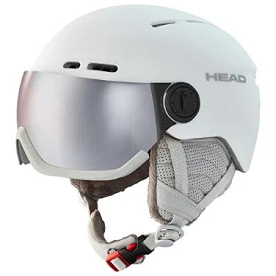 Afbeelding van HEAD QUEEN Vizier, skihelm voor volwassenen, dames, wit, XS/S