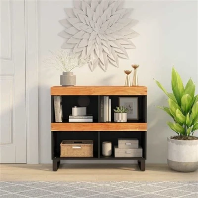 Afbeelding van Bijzetkast 85X33X75 Cm Massief Acaciahout