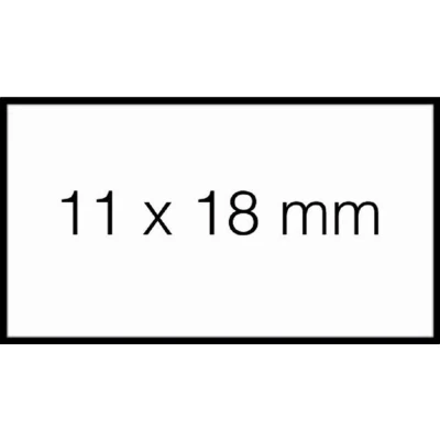 Afbeelding van Prijsetiket 11x18mm Sato PB1 afneembaar wit