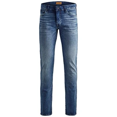 Image de JACK &amp; JONES Glenn Icon JJ 357 50SPS Jean slim fit pour homme, bleu denim, 29W / 30L