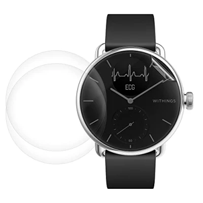 Afbeelding van kwmobile 3x screenprotector geschikt voor Withings Scanwatch 38mm Beschermende folie fitnesstracker