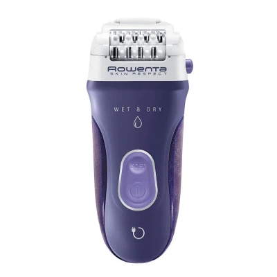 Image de Rowenta Ep8050 Skin respect Wet &amp; Dry Épilateur électrique pour femme, Avec 5 accessoires et technologie qui respecte la peau