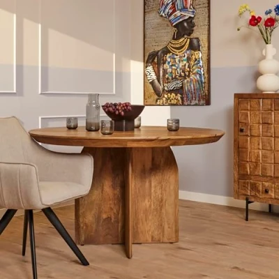 Afbeelding van Eetkamertafel Tense 150 cm Rond STF 6607