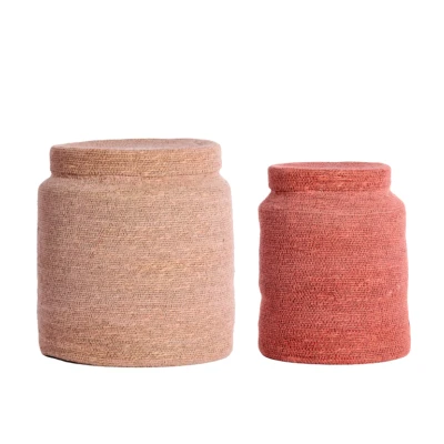 Afbeelding van Light &amp; Living Mand BETANIA Ø33x38cm Roze Set van 2