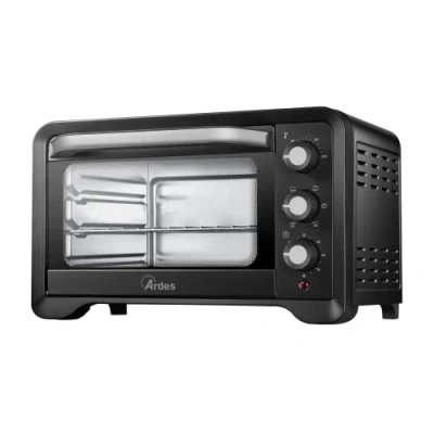 Afbeelding van ARDES MAGNUS AR6222PB, geventileerde elektrische oven, inhoud 20 liter, 6 kookfuncties, dubbele glazen timer met accessoires (geen binnenlicht)