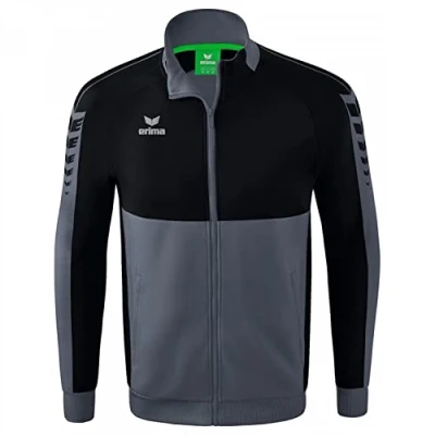Afbeelding van Six Wings worker jack slate grey/zwart / S