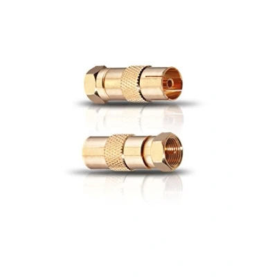 Afbeelding van Oehlbach 4402 F Coax adapter Verguld Aansluitingen: stekker, bus IEC 2 stuk(s)