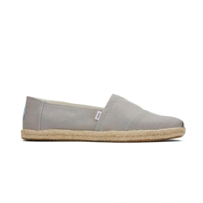 Afbeelding van TOMS Alpargata touw voor heren, mocassin zool, espadrille, Medium Grijs