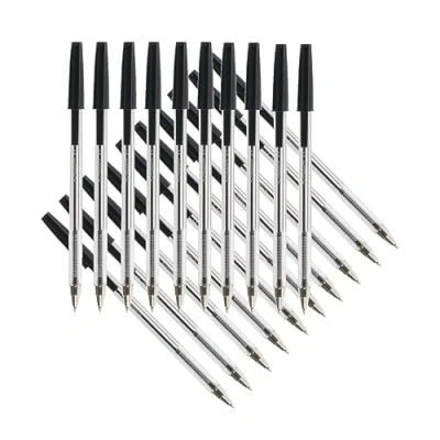 Afbeelding van Q Connect KF34042 balpen, medium, zwart, 20 stuks