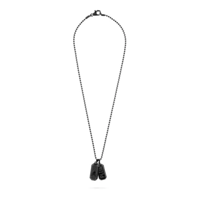Afbeelding van Philipp Plein PJ0AA12NU Ketting Heren DOUBLE TAG 60cm