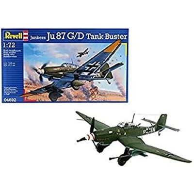 Image de Revell kit de maquette Junkers Ju87 G/D Tank Buster 1:72 vert 62 pièces