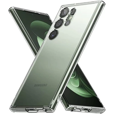 Afbeelding van Ringke Fusion Beschermhoes compatibel met Samsung Galaxy S23 Ultra 5G (2023), matte achterkant satijnen textuur, transparant mat