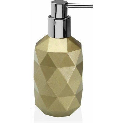 Afbeelding van Versa Zeepdispenser Diamond Geel Plastic Hars (7,7 X 17,8 7,7 Cm)