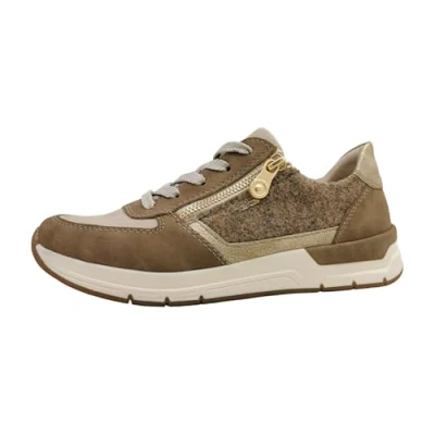 Afbeelding van Rieker Sneakers laag Fango ginger gold woo, Maat: 40, woo Kunststof