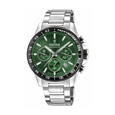 Afbeelding van Festina Timeless Chronograaf, Heren, Maat: One Size, Green