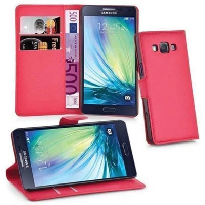 Afbeelding van Cadorabo Hoesje geschikt voor Samsung Galaxy J5 2015 in KARMIJN ROOD Beschermhoes met magnetische sluiting, standfunctie en kaartvakje Book Case Cover Etui
