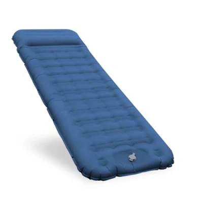 Afbeelding van Zelfopblazende isolatiematras, comfortabel, 12 cm, opblaasbaar, met voetpomp en kussen, waterdicht, campingmatras voor buiten, ultralicht, tent strand