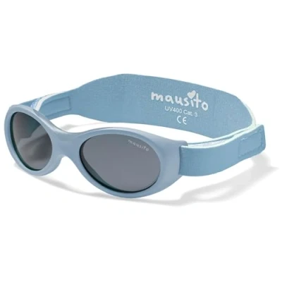 Afbeelding van Mausito Zonnebril voor baby&#039;s, jongens, 0 1,5 jaar, vergelijkingswinnaar, BPA vrij, 100% uv bescherming, verstelbare riem, Europees design, blauw/turquoise, één maat, Blauw/Turkoois