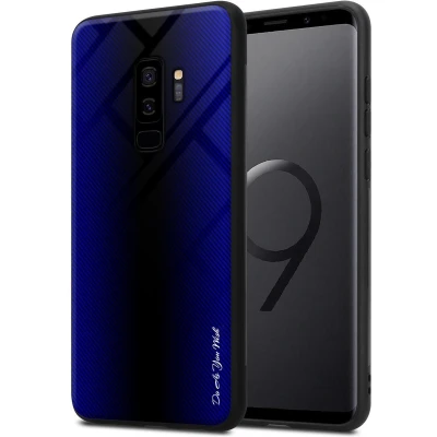 Afbeelding van Cadorabo Hoesje geschikt voor Samsung Galaxy S9 PLUS in KOBALT PAARS Beschermhoes gemaakt van TPU silicone Case Cover en achterkant gehard glas