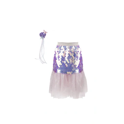 Afbeelding van Great Pretenders Skirt &amp; Hairclip Set Bling Mermaid Pink