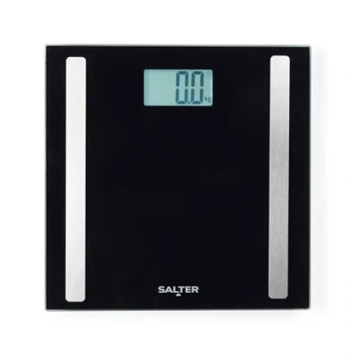 Afbeelding van Salter Intelligente schaal: lichaamsgewichtschaal, capaciteit 180 kg, 17 lichaamsmetingen, Health App, Body Fat/Water, spier/botmassa, BMI en BMR, geheugen voor 8 gebruikers,