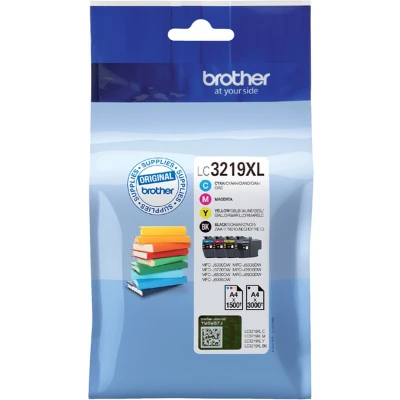 Afbeelding van Originele inkt cartridge Brother LC3219XL Zwart/Cyaan/Magenta/Geel