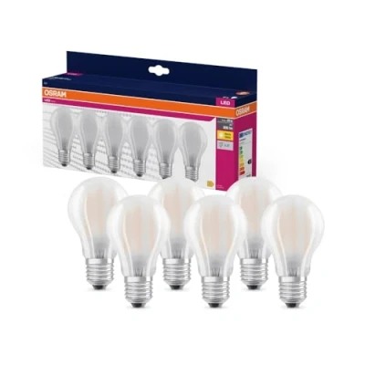 Afbeelding van OSRAM 4058075845688 LED lamp Energielabel E (A G) E27 6.5 W = 60 Warmwit (Ø x h) mm 6 stuk(s)