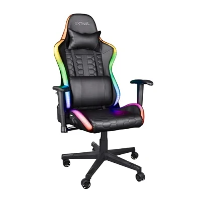 Image de Chaise gaming éclairée par LED RVB Trust GXT 716 Rizza Noir