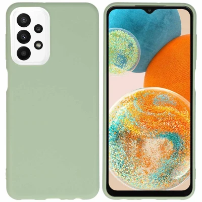 Afbeelding van iMoshion hoesje Geschikt voor Samsung Galaxy A23 (5G) Siliconen Design Groen / Tropical Jungle