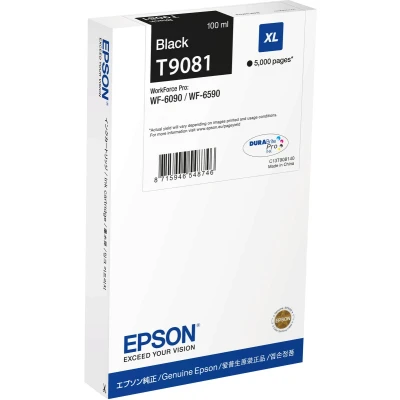 Afbeelding van Epson T9081 (C13T908140) Inktcartridge Zwart