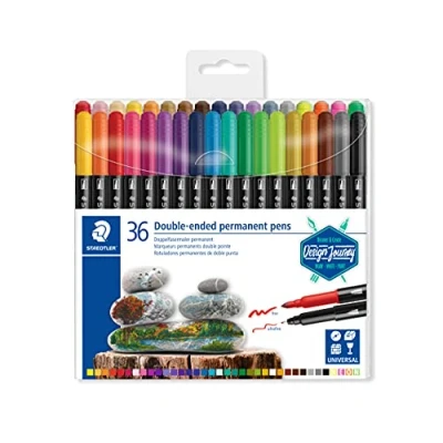 Afbeelding van permanente stift dubbele punt set 36 st