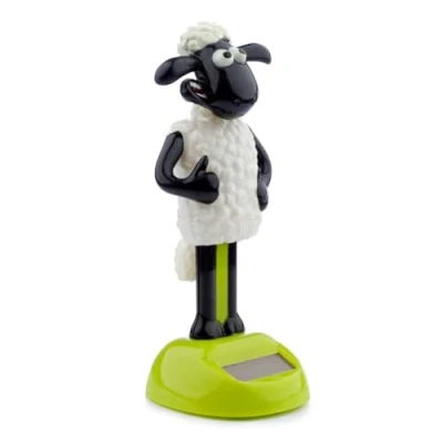 Afbeelding van Solar pop Shaun the Sheep Dansende poppetje/ beweegt op zonne licht de Schaap Cadeau Auto dashboard poppetje