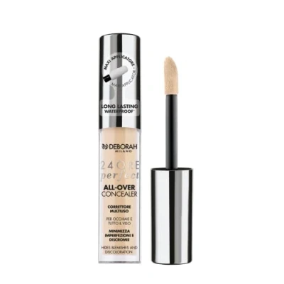 Afbeelding van Deborah Milano Vloeibare correctiestift 24 Ore Perfect All Over Concealer, 3.2 Vanilla, duurzaam en waterdicht, copriza met hoge grip, minimalisering van onvolkomenheden, brillen rekken, het gezicht