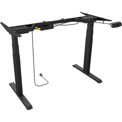 Afbeelding van ICY BOX Zit sta bureauframe Elektrisch in hoogte verstelbaar Hoogte: 620 tot 1280 mm (b x d) 1047 300 Zwart IB EW206B T 60867
