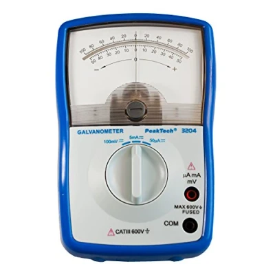 Afbeelding van Peaktech 3204 analoge galvanometer +/ 50µA/5mA/100 mV DC