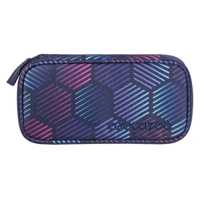 Afbeelding van Coocazoo Pennenetui, passvak, geodriehoekig vak, vak voor lesrooster, afneembare penhouder, extra met ritssluiting, vanaf, Indigo illusie, etui