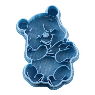 Afbeelding van Cuticuter Winnie de Poeh uitsteekvorm van kunststof, blauw, 8 x 7 1,5 cm
