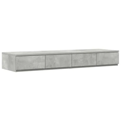 Afbeelding van vidaXL Bed Lades Beton Grijs 120x36.5x16.5 cm Geengineerd Hout