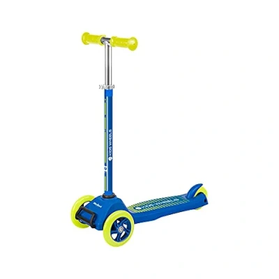 Afbeelding van Rebel ZAB0121Y Driewielige kids step ‘Kids Wheels’, vanaf 3 jaar, blauw/geel