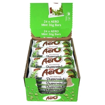 Afbeelding van Nestlé Aero Pepermuntenreep 36 g, 24 Stuk