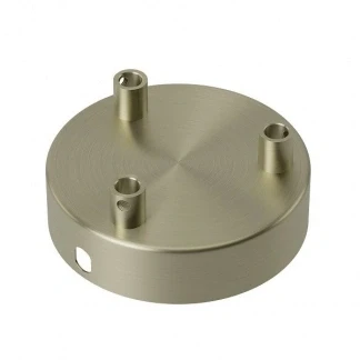 Afbeelding van Plafondkap Calex (Rond, 3 lampen, Mat brons)