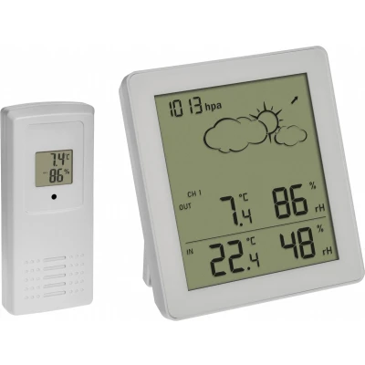 Afbeelding van TFA Dostmann Funk Wetterstation CLEAR 35.1168.02 Draadloos weerstation Verwachting voor 12 tot 24 uur Aantal sensoren max.: 3