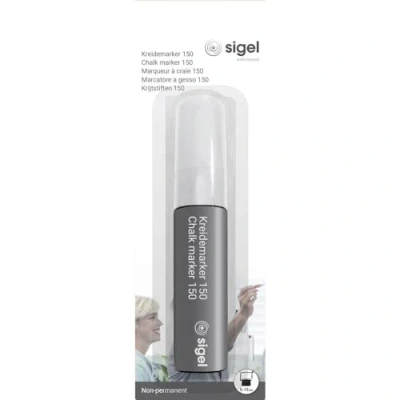 Afbeelding van Krijtstift Sigel wit 1st wig punt 5 15 mm