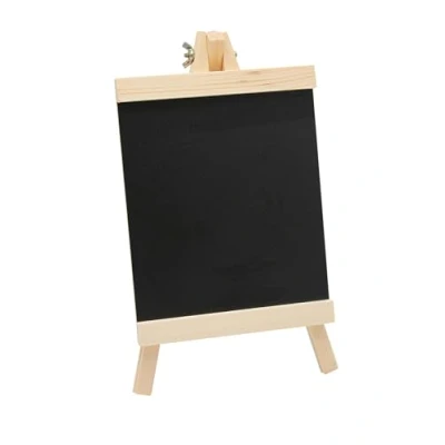 Afbeelding van Paintersisters® Schildersezel 28 cm voor krijt, klein bord tafel, schoolbord om neer te zetten van grenenhout