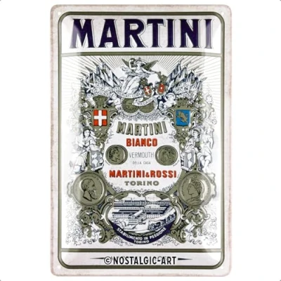 Afbeelding van Wandbord Martini Bianco Vermouth