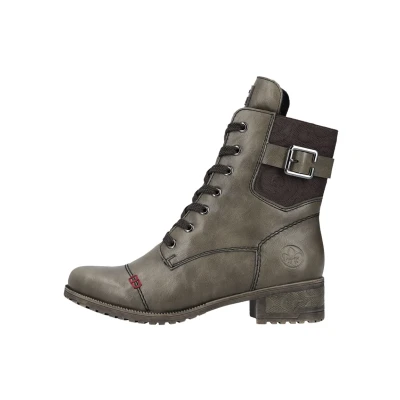 Afbeelding van Rieker Snowboots, Dames, Maat: 42, Green Hoogwaardig imitatieleer