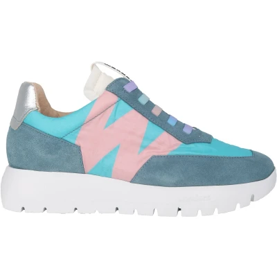 Afbeelding van Wonders Odisei dames sneaker blauw maat 35 (EU) 2 (UK)