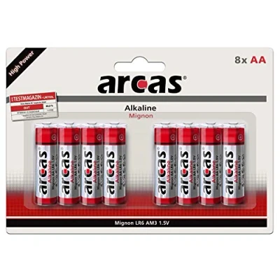 Afbeelding van Arcas AA Alkaline batterij 8 stuks